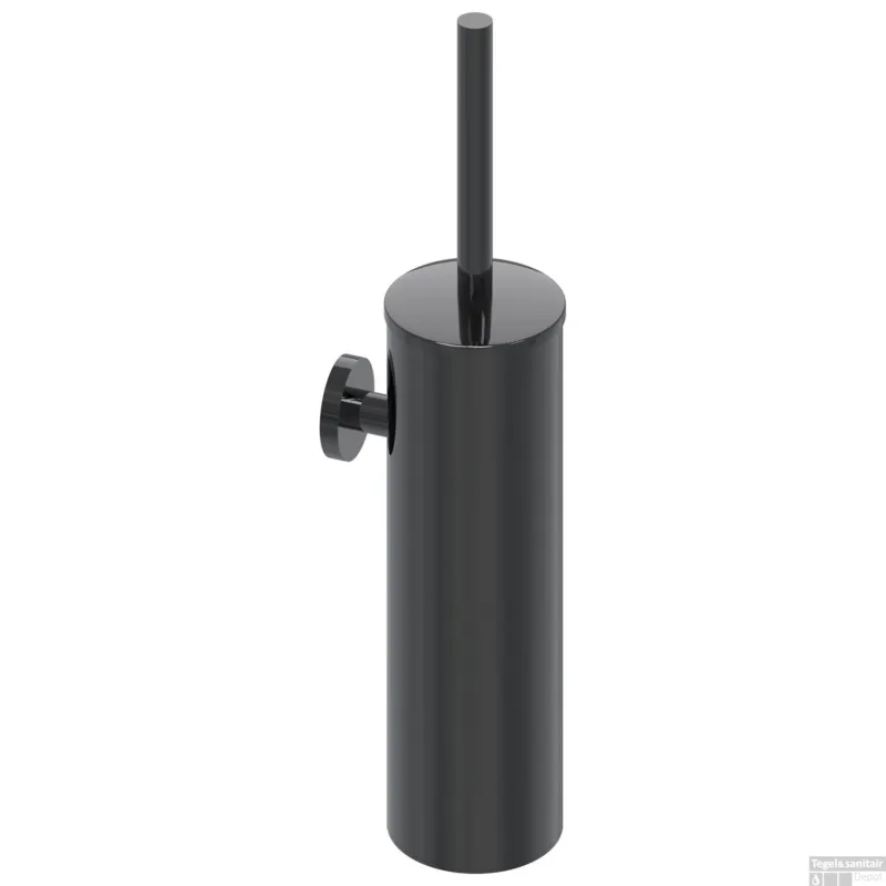 Seizoensaanbieding Toiletborstelgarnituur IVY Wandmodel Zwart Chroom PVD