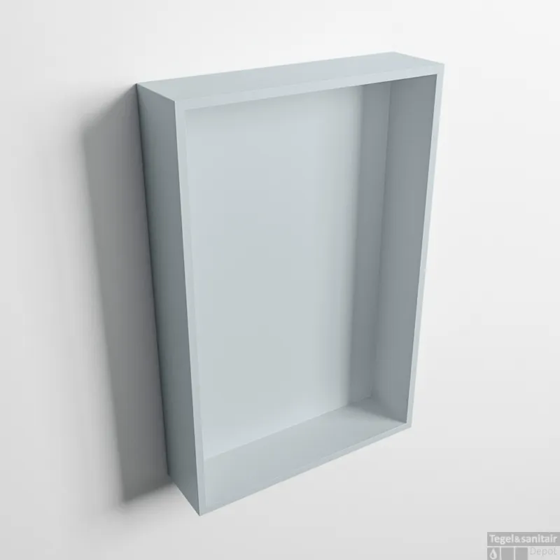 MONDIAZ EASY Nis 44,5x29,5cm in solid surface kleur Clay Clay. 1 vak geschikt voor in- of opbouw Merkproduct