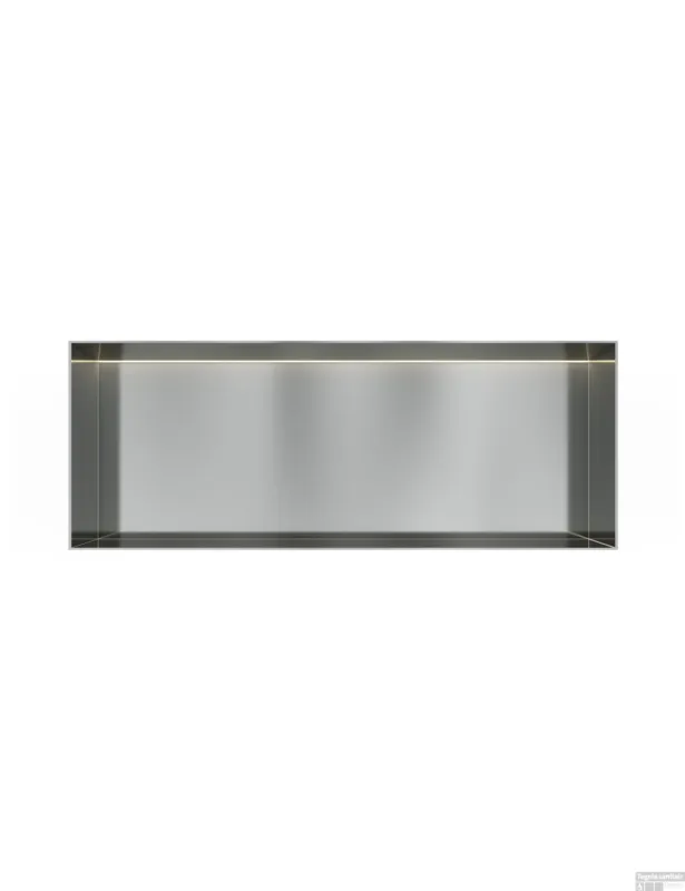 Betrouwbaar Hotbath &MORE Inbouwnis 30x80x10cm frameless + LED RVS 316