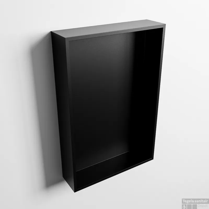 MONDIAZ EASY Nis 44,5x29,5cm in solid surface kleur Urban Urban. 1 vak geschikt voor in- of opbouw Laatste Versie