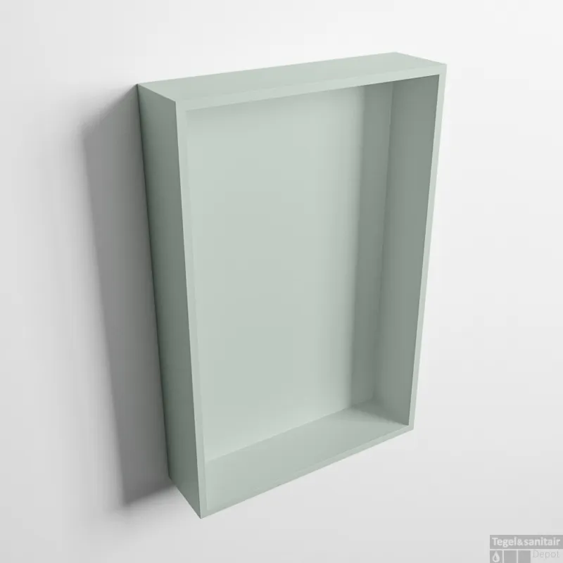 Flitsaanbieding MONDIAZ EASY Nis 44,5x29,5cm in solid surface kleur Greey Greey. 1 vak geschikt voor in- of opbouw