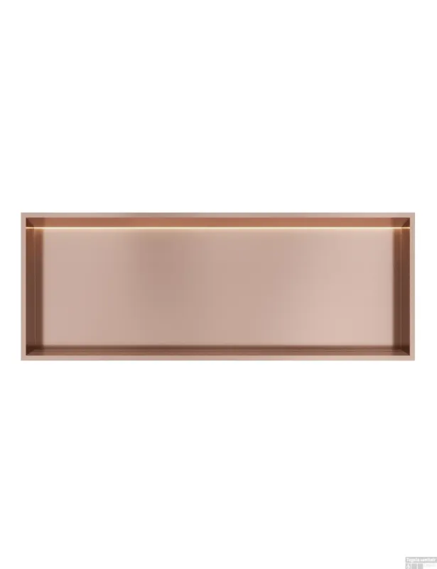 Hotbath &MORE Inbouwnis 30x80x10cm met LED IP44 Geborsteld Koper PVD Laatste Kans