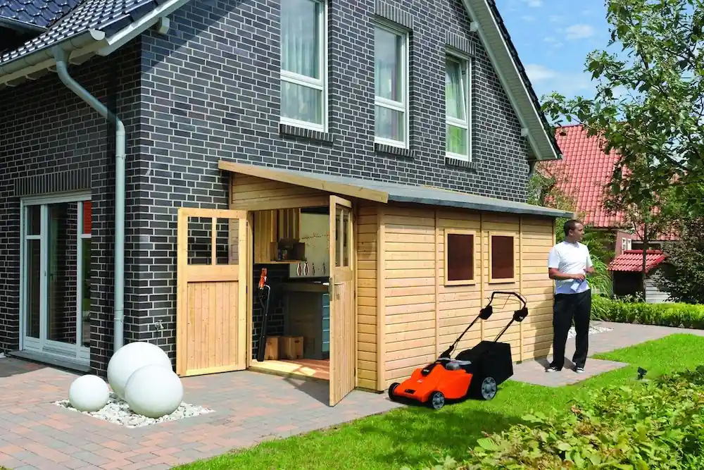 Wandaanbouw Bomlitz 4 Karibu 255x388x243cm Beperkt Aanbod