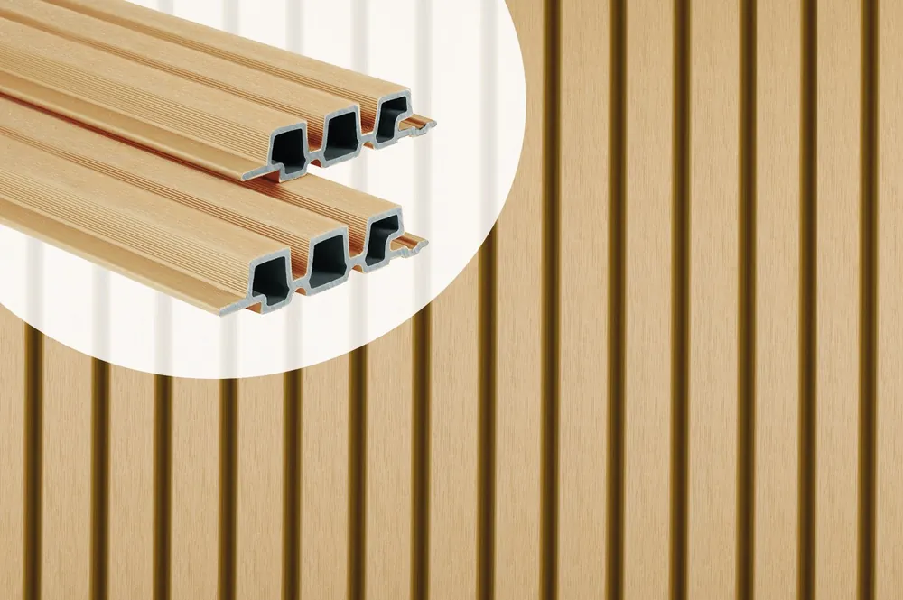 Aanbieding Gevelbekleding Composiet PuraTech 30 Cedar 3.3 x 17 cm Triple Profiel - 290 cm