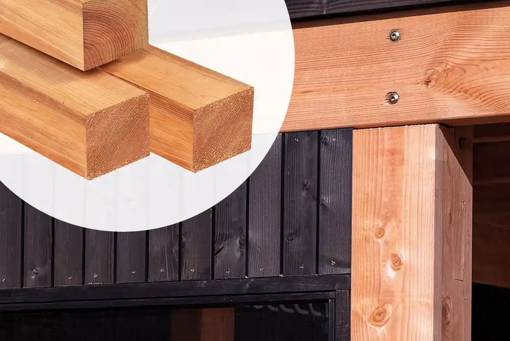 Red Class Wood staander Gelamineerd 14 x 14 cm - 500 cm Exclusieve Aanbieding