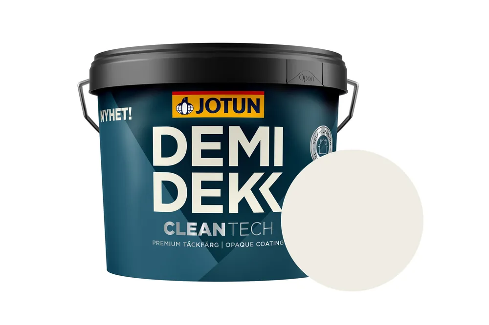 Aanbieding Jotun Demidekk Cleantech Beits – Dekkend Zijdeglans – Egghvit - 0,75 l