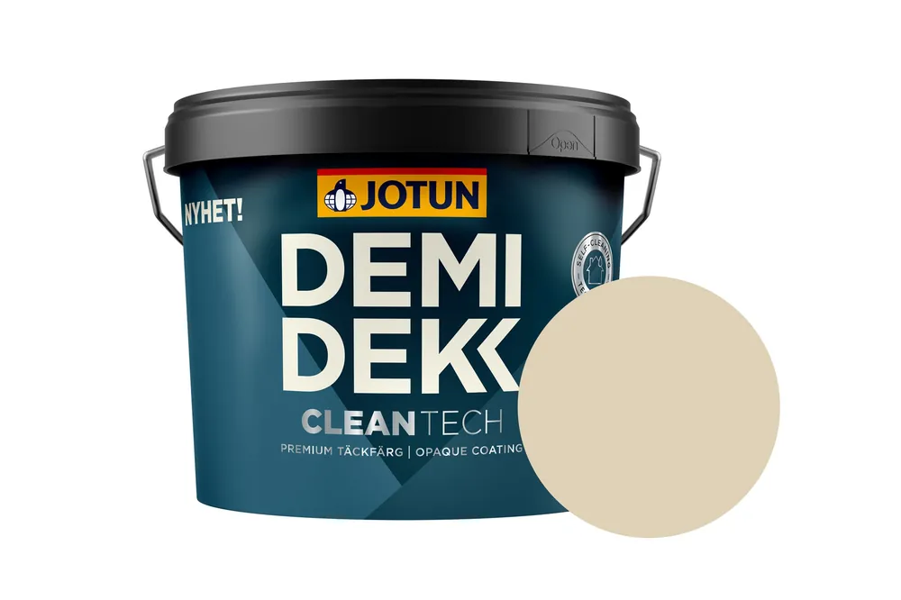 Actieprijs Jotun Demidekk Cleantech Beits – Dekkend Zijdeglans – Gentle Yellow - 0,75 l