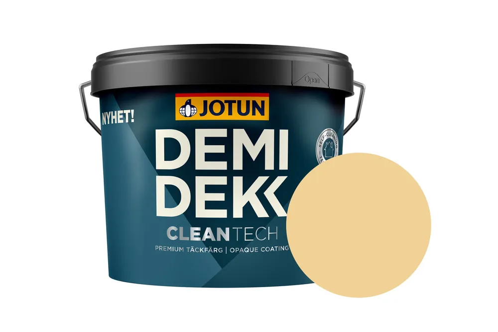 Aanbieding Jotun Demidekk Cleantech Beits – Dekkend Zijdeglans – Demigul - 0,75 l