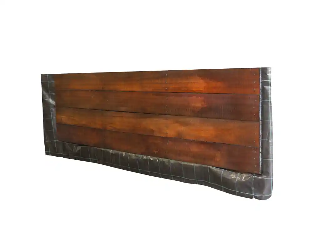 Beste Prijs Beschoeiing-schot Hardhout / Keerwand 2,5 meter breed in diverse hoogtes - 80 cm