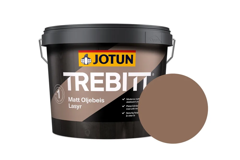 Nieuw Jotun Trebitt Oljebeis Beits – Transparant Mat – Eksotisk Tre - 3 l