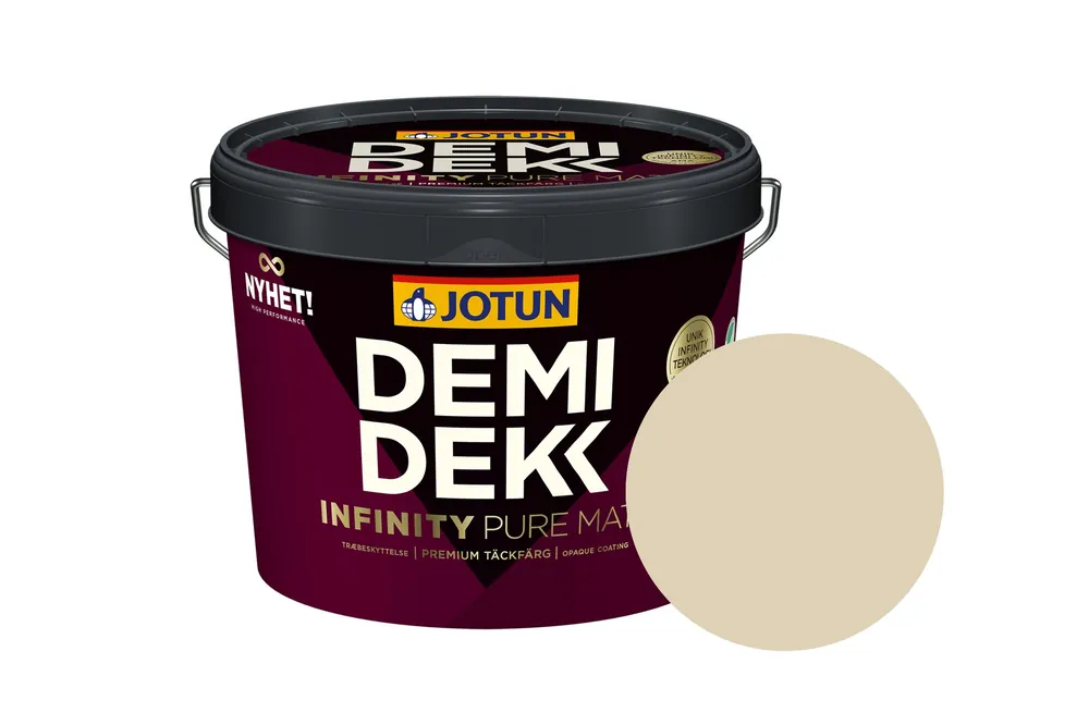 Dagaanbieding Jotun Demidekk Infinity Pure Matt Beits – Dekkend Mat - Gentle Yellow - 0,75 l