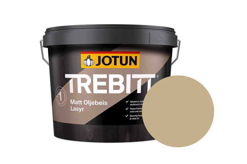 Alleen Vandaag Jotun Trebitt Oljebeis Beits – Transparant Mat – Naturlig Eldet - 3 l
