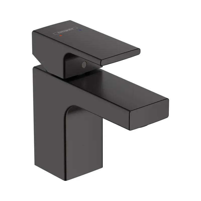 Fabrieksprijs Wastafelmengkraan HansGrohe Vernis Shape Eengreeps 70 Zinc Met Trekwaste Mat Zwart