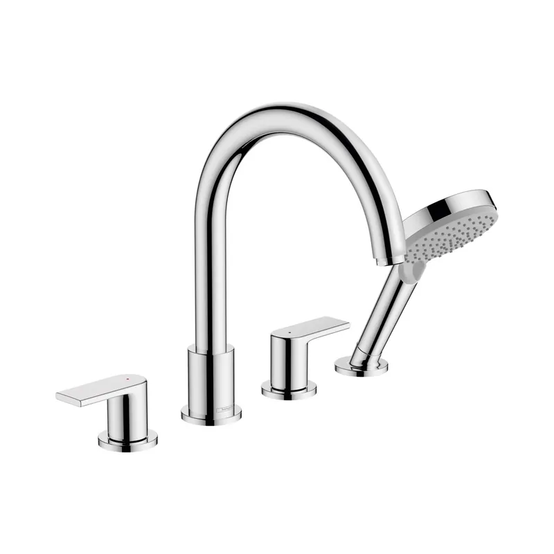 Badrandmengkraan HansGrohe Vernis Shape 4-Gats Chroom Hoge Kwaliteit
