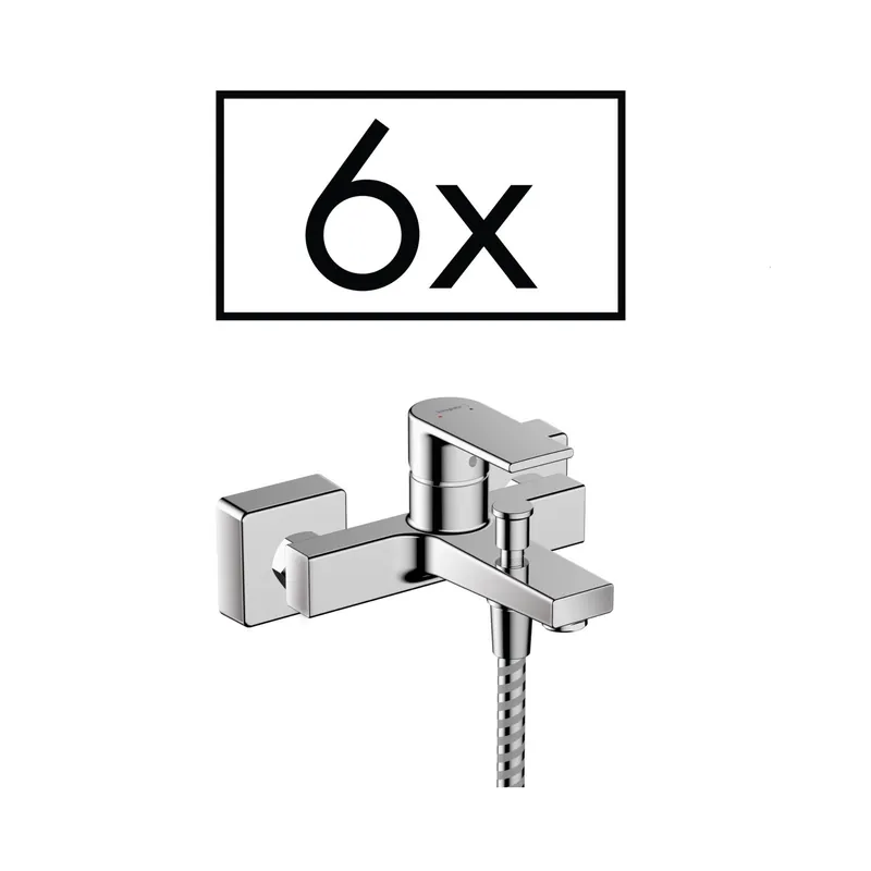 Badmengkraan Opbouw HansGrohe Vernis Shape Eengreeps Projecten 6 stuks Chroom Fabrieksprijs