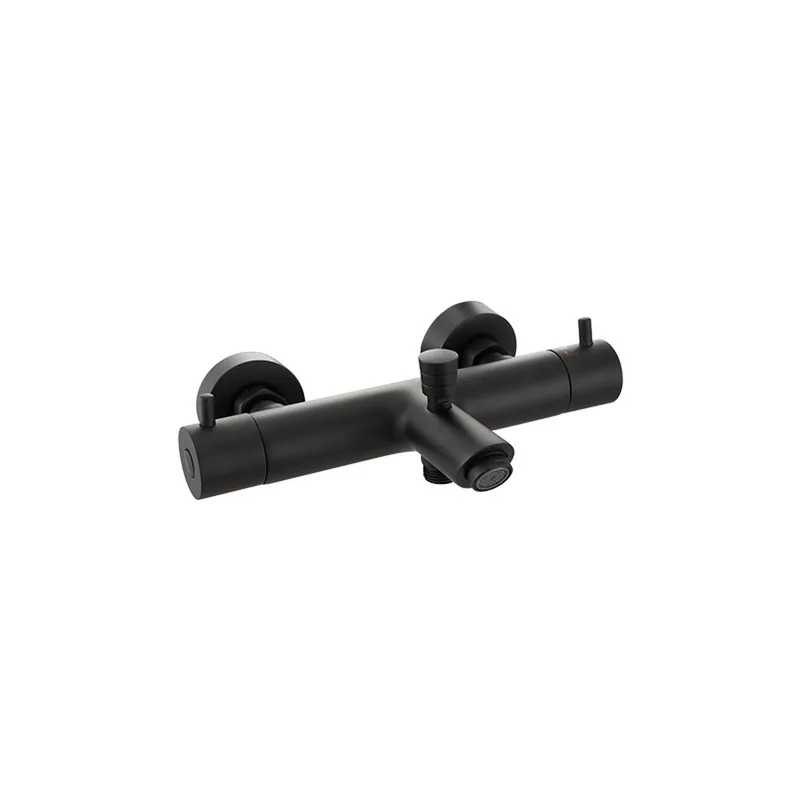 Premium Badkraan Go by van Marcke Cocoon Black Opbouw Thermostatisch Mat Zwart