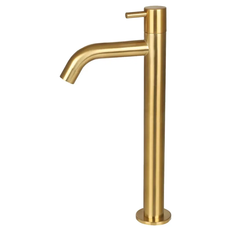 Weekendaanbieding Fonteinkraan Differnz Mix Gebogen Hoog 28.5 cm Mat Goud