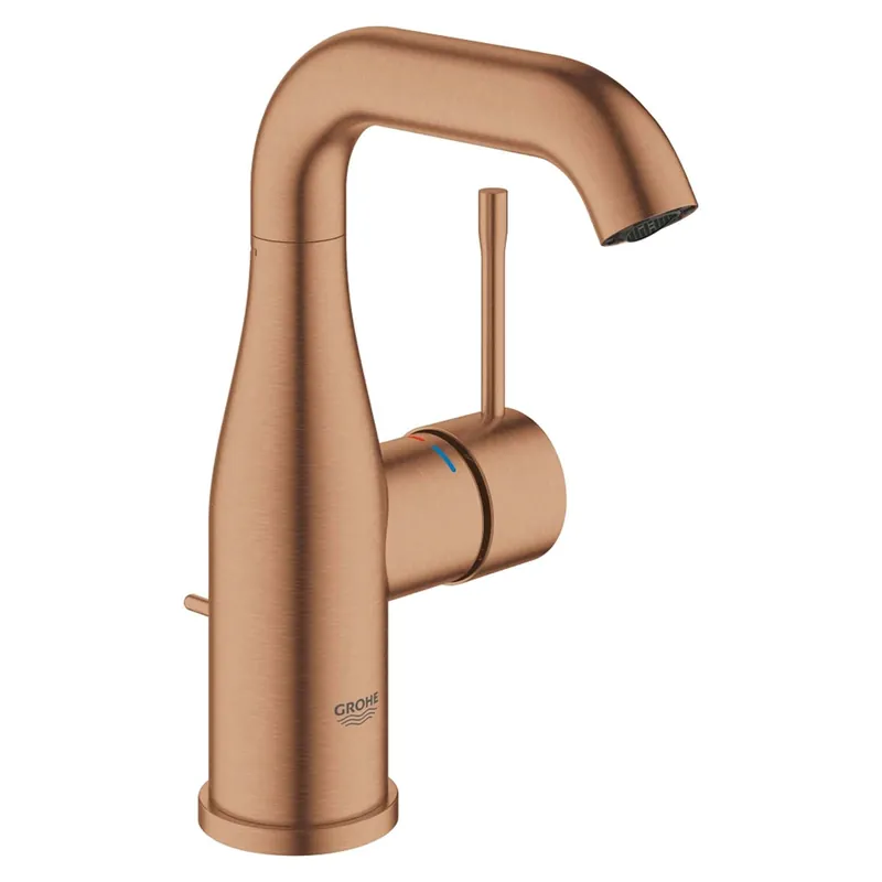 Wastafelmengkraan Grohe Essence 1 Hendel Met Waste M Warm Sunset Geborsteld Nieuw