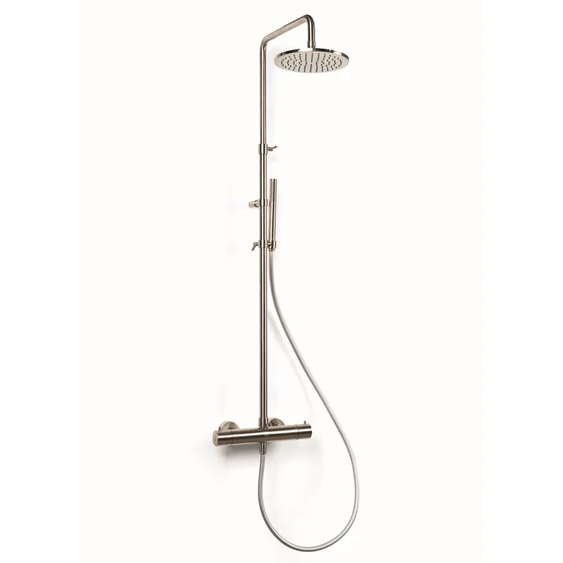 Dagaanbieding Regendoucheset Luxe Bongio Squadra Thermostatisch Opbouw met Handdouche RVS
