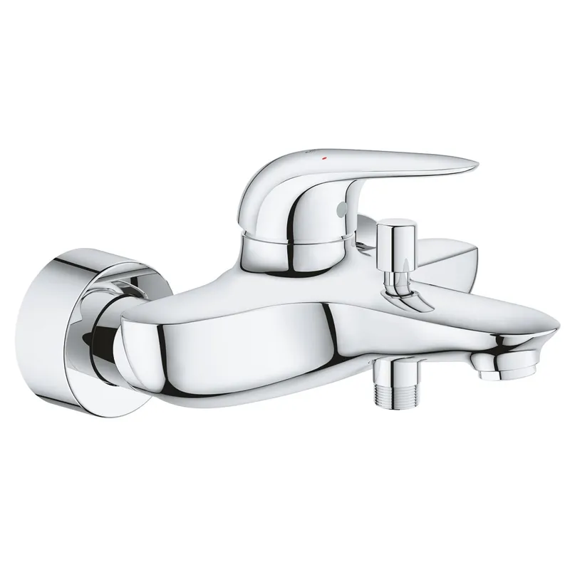 Badkraan Grohe Wave New met Omstel en Koppelingen Chroom Betaalbaar