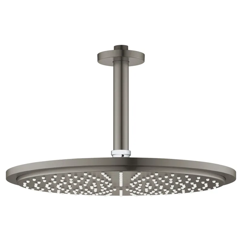 Regendouche Grohe Rainshower Cosmopolitan Metal Met Plafondbuis Hard Graphite Geborsteld Uitverkoop