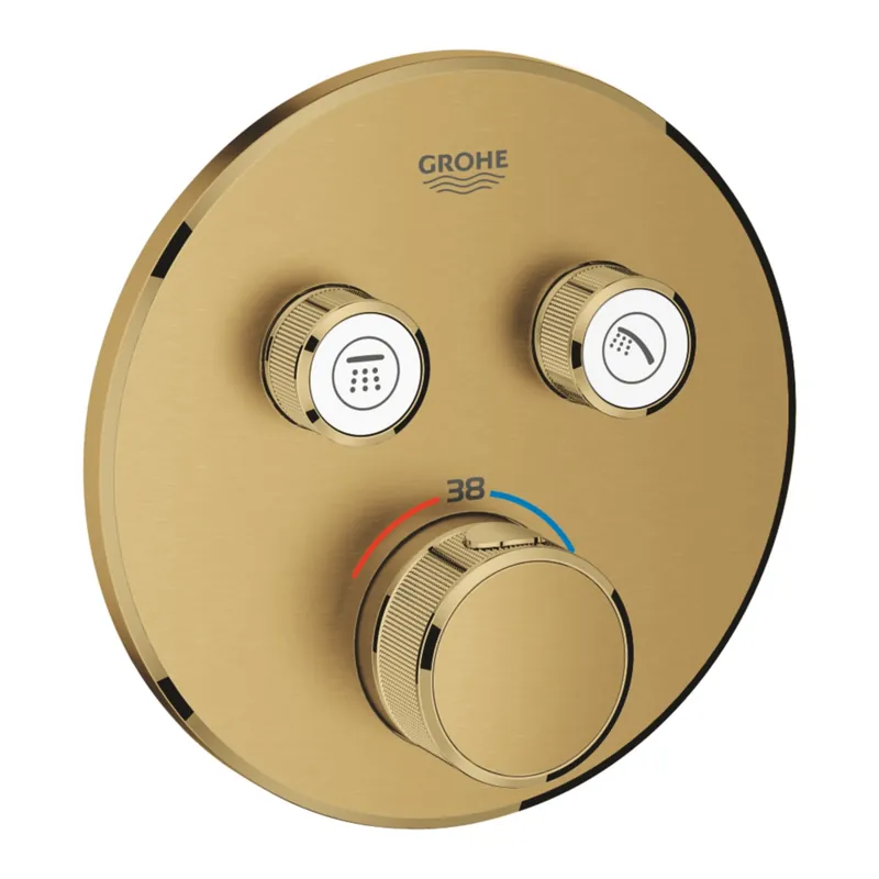 Thermostatische Douchekraan Grohe Grohtherm Smart Control met Omstelling Cool Sunrise Geborsteld Dagaanbieding