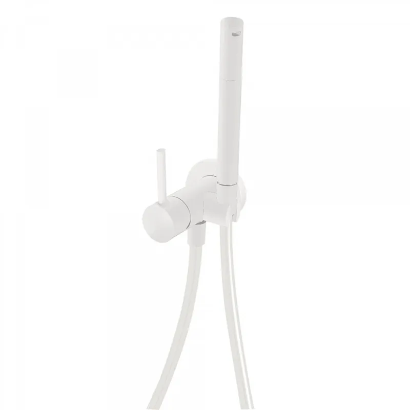 Snelle Levering Inbouw Bidetmengkraan Tres Study Exclusive met Doucheslang en Hendel Mat Wit