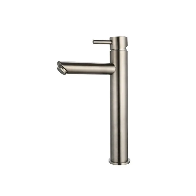 Wastafelmengkraan Sanilux Opbouw Hoog 12.5x29.6 cm Gun Metal Geborsteld Merkproduct