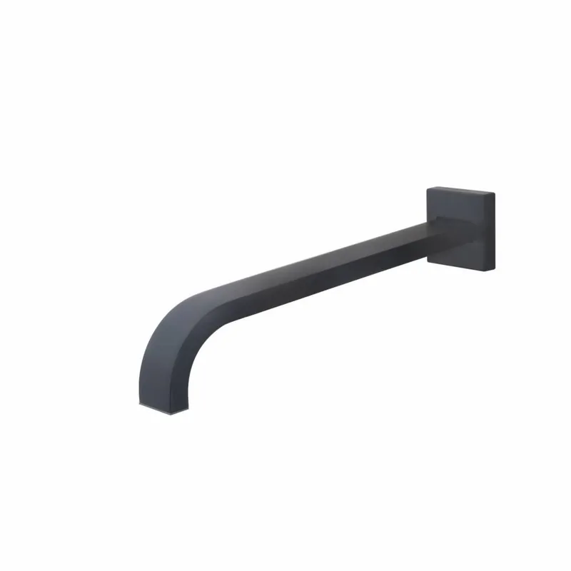 AQS Inbouwuitloop Vierkant 31cm 1/2" Mat Zwart Betaalbaar