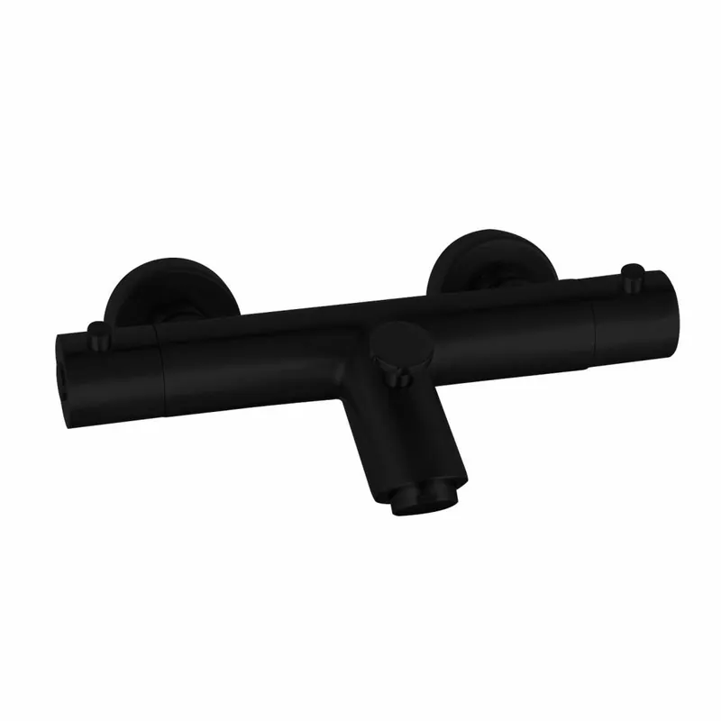 Bad thermostaatkraan Nero Inbouw 1/2 inch RVS Zwart Superprijs