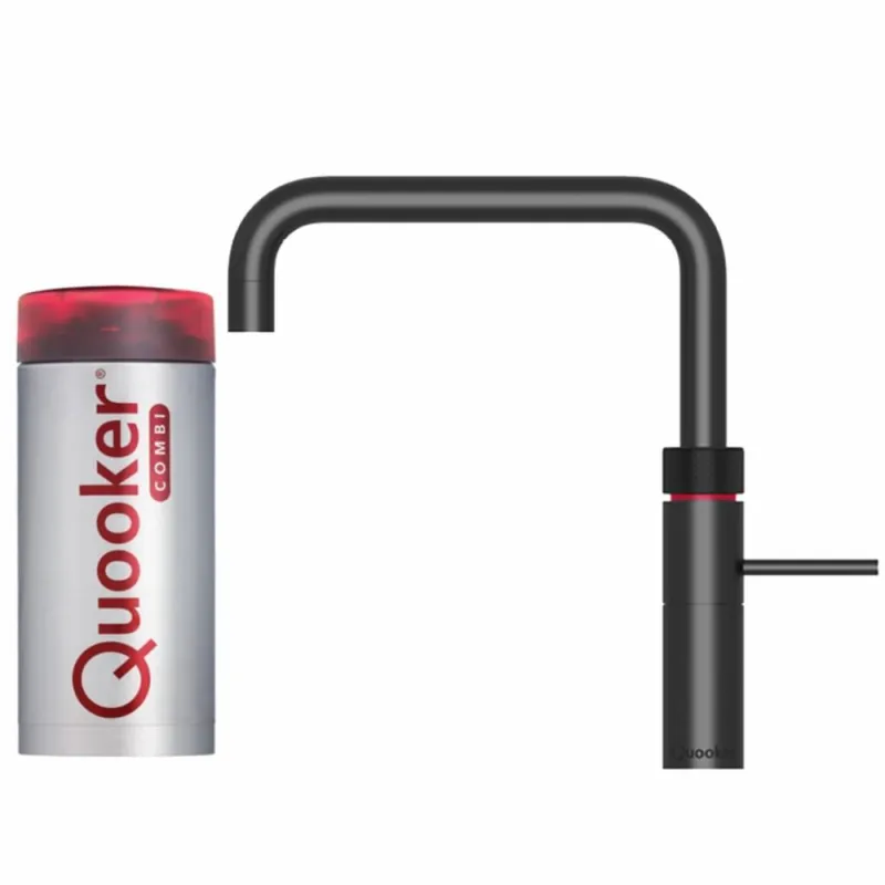 Beste Prijs Fusion Square Mat Zwart Met Combi Boiler