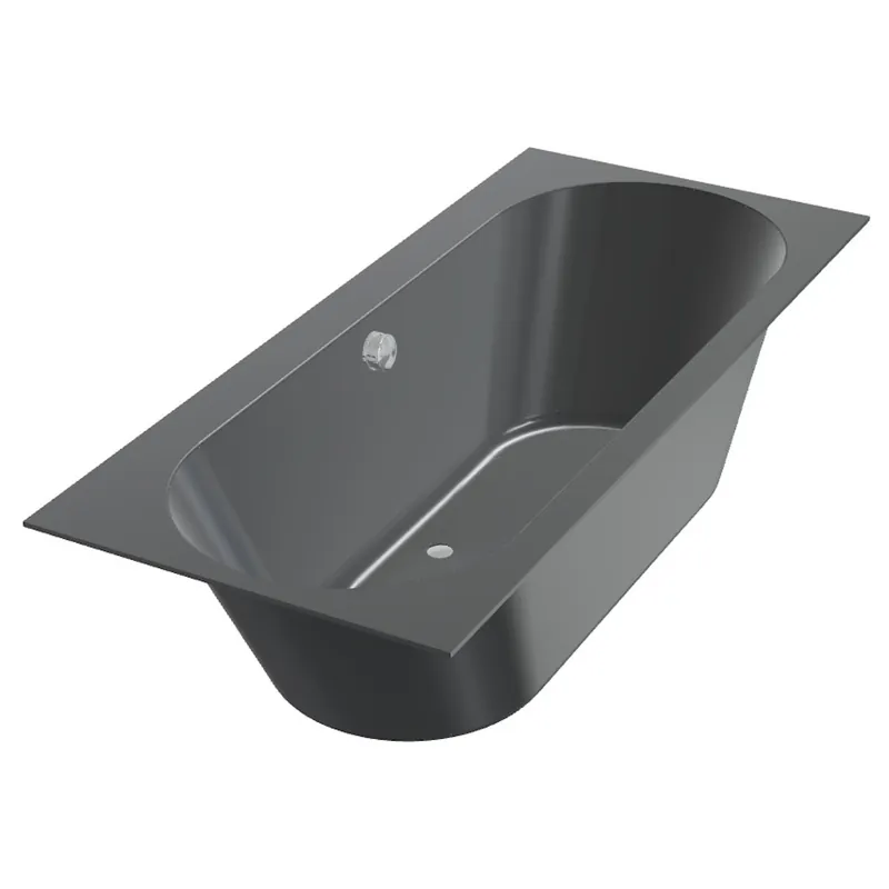 Ligbad Beterbad Xenz Madeira 160x75 cm Inclusief Badpoten Ebony Voordeelprijs