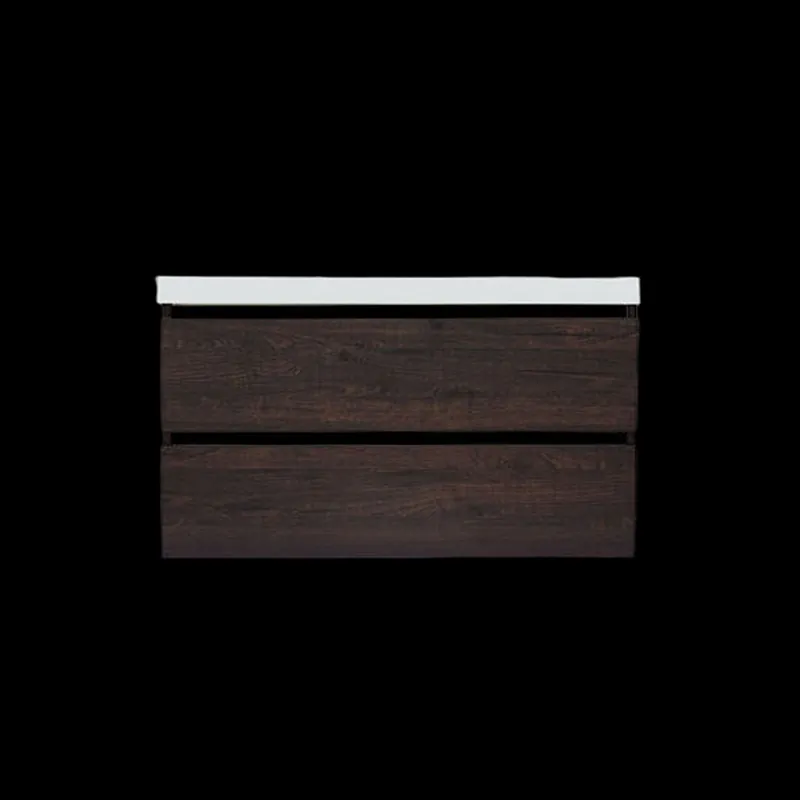 Gratis Retour Onderkast Sanilux Trendline Met Greeplijst Mat Zwart 120x47x52 Cm Brown Oak
