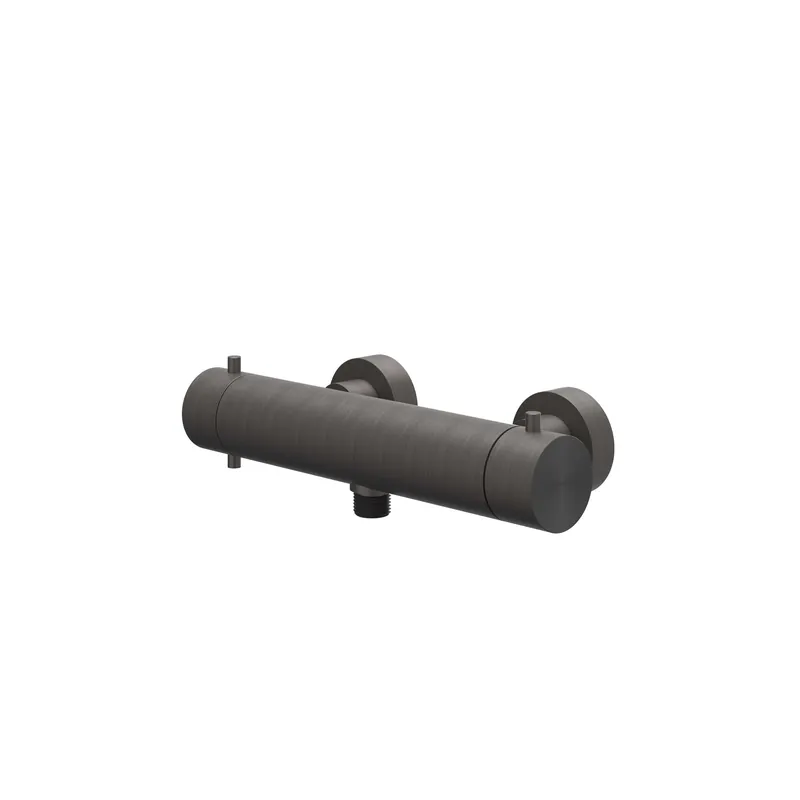 Populair Douchethermostaatkraan IVY Concord Opbouw Cooltouch RVS316 Geborsteld Carbon Black PVD