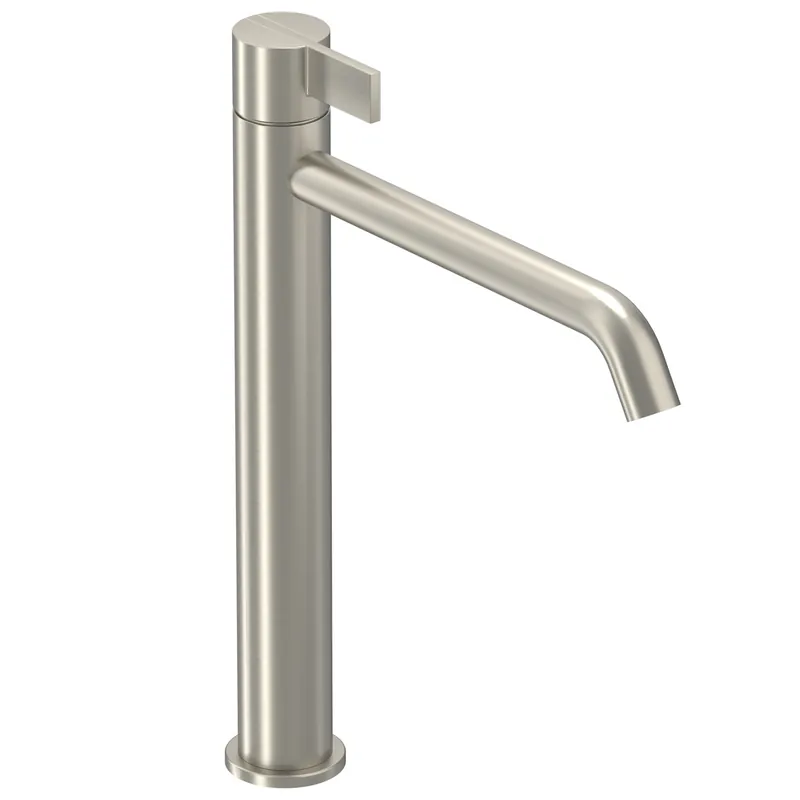 Wastafelkraan IVY Pact Model L Coldstart Geborsteld Nickel PVD Laatste Versie
