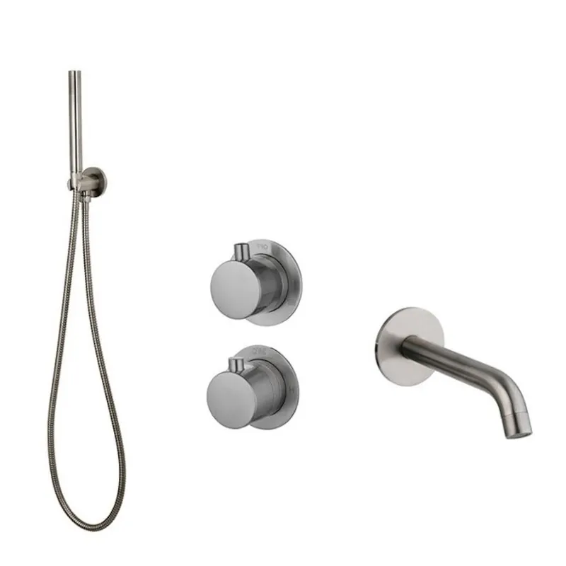 Badset Inbouw Sanilux Hops Met Box Thermostaat Muurbevestiging Gunmetal Superprijs