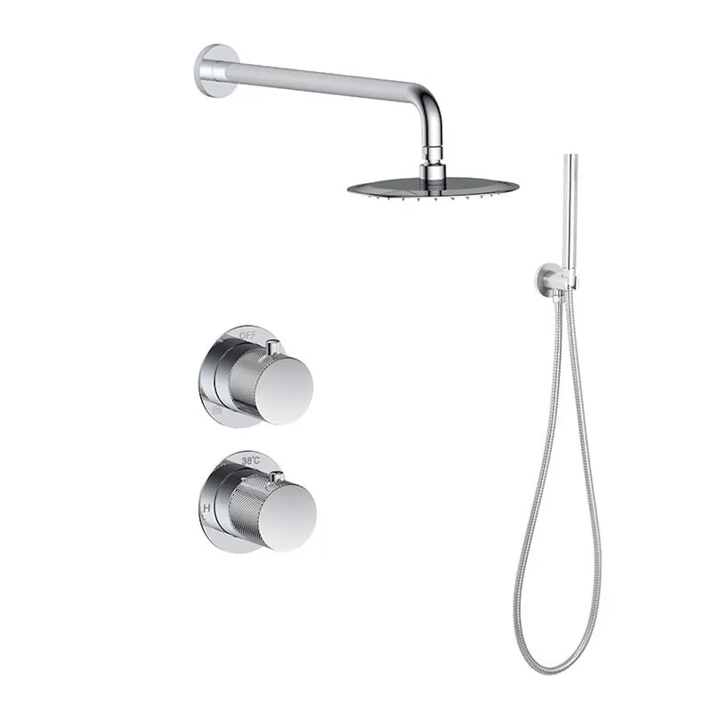 Regendoucheset Inbouw Sanilux Hops Met Box Thermostaat Douchekop 30 cm Chroom Gereduceerde Prijs