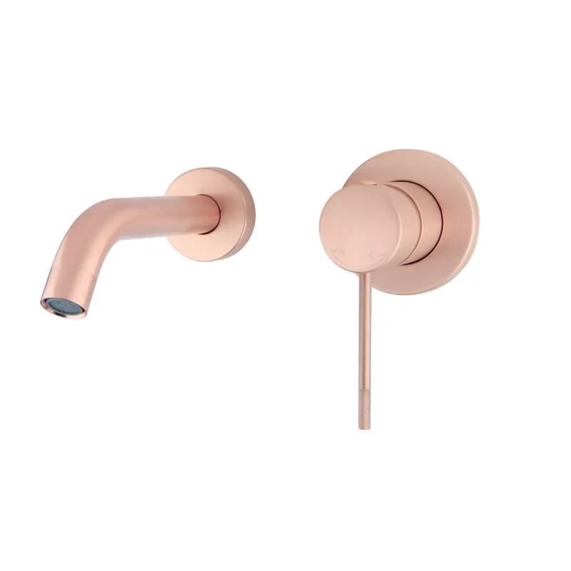 Nieuw Best-Design "Lyon-Decorata" inbouw-wandmengkraan uitl=20cm Rosé Mat Goud