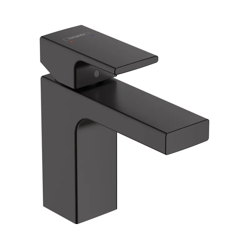 Uitverkoop Wastafelmengkraan HansGrohe Vernis Shape Eengreeps 100 Zonder Afvoer Mat Zwart