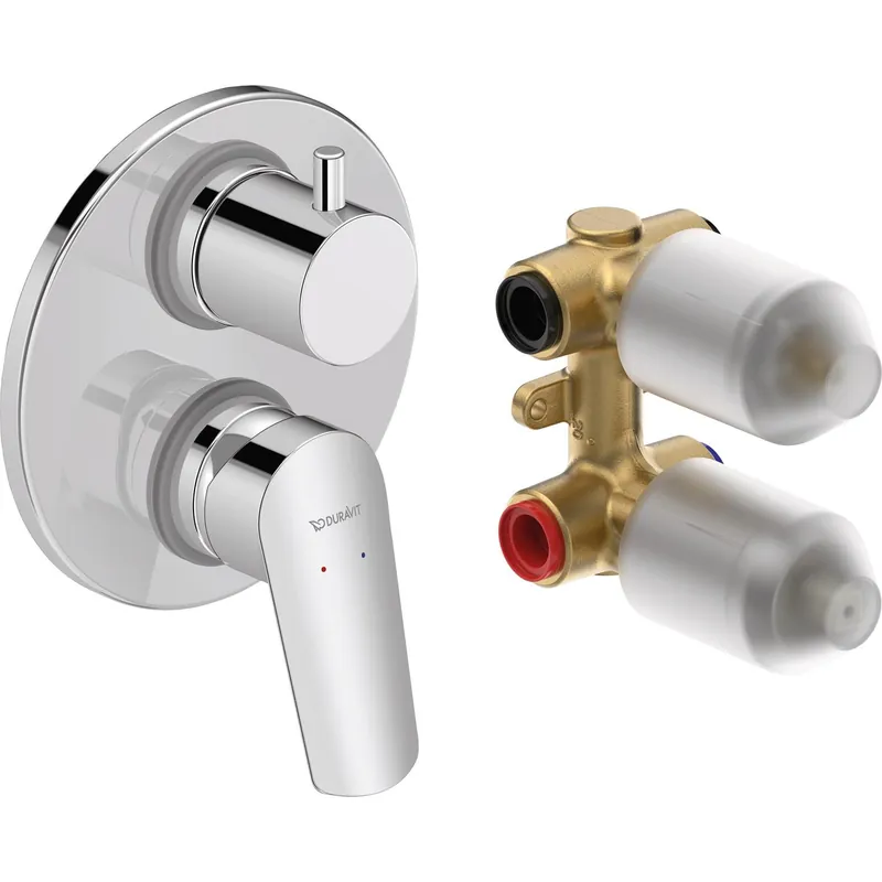 Badkraan Duravit No.1 Afbouwdeel Voor Inbouw Badkraan Met Omstel Delen Inclusief Inbouwdeel Chroom Nu Kopen