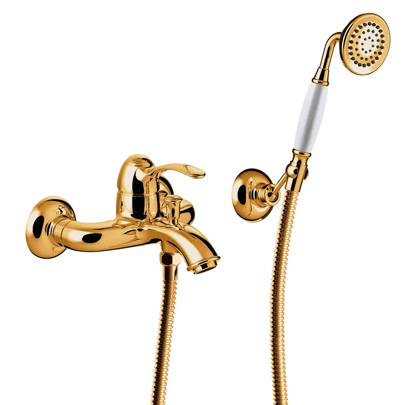 Badmengkraan Tres Clasic 1 Hendel Incl Handdouche en Doucheslang Goud Veilige Betaling