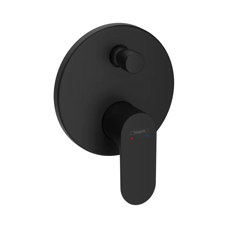Inbouw Badmengkraan HansGrohe Rebris S Eengreeps Voor iBox Universal Mat Zwart Op = Op