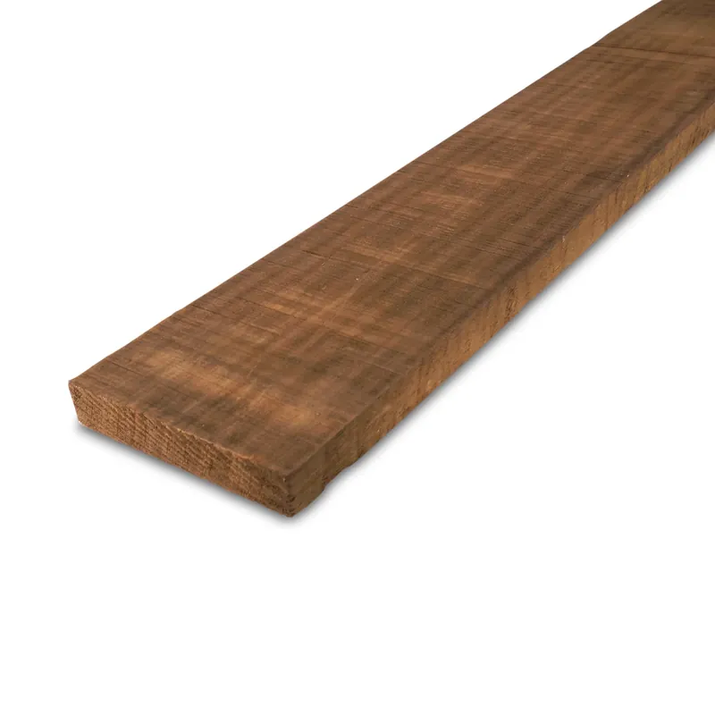 Koop Online thermo - plank Thermo ayous plank - 26x105 mm - fijnbezaagd / ruw - plank voor buiten - thermisch gemodificeerd ayous hout KD 8-12% - Thermo ayous plank - 26x105 mm - ruw: 425 cm