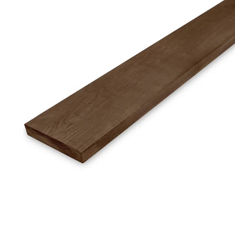 thermo - plank Thermo essen plank - 26x105 mm - fijnbezaagd / ruw - plank voor buiten - thermisch gemodificeerd essenhout KD 8-12% - Thermo essen plank - 26x105 mm - ruw: 340 cm Snelle Levering