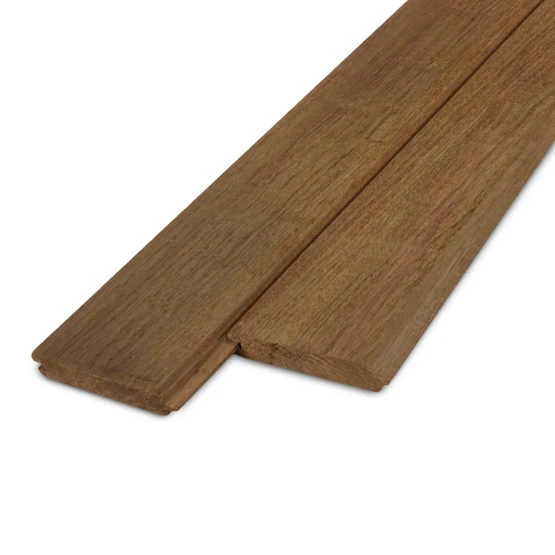 Hoge Kwaliteit hardhout - vellingdeel Ipé vellingdeel - 21x64 mm - geschaafd - mes en groef plank - ipe hardhout AD 20-25% - Ipé vellingdeel - 21x64 mm - geschaafd: 185 cm
