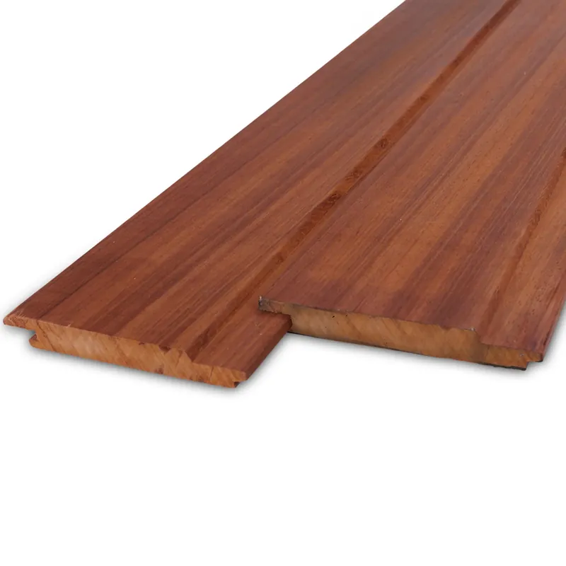 hardhout - rabat Padoek channelsiding - 21x160 mm - geschaafd - channel siding - padouk hardhout AD 20-25% - Padouk channelsiding - 21x160 mm - geschaafd: 100 cm Gereduceerde Prijs