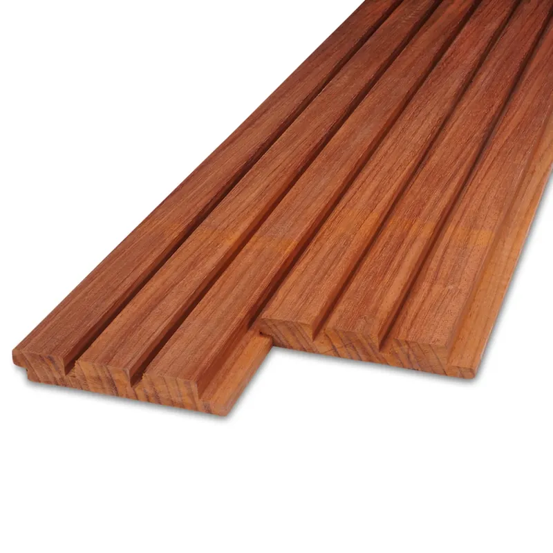 Tijdelijk Beschikbaar hardhout - rabat Padoek Deens rabat - 21x125 mm - geschaafd - deensrabat - padouk hardhout AD 20-25% - Padouk Deens rabat - 21x125 mm - geschaafd: 125 cm