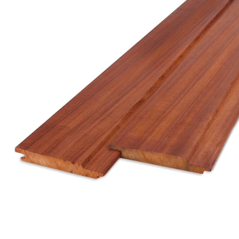 hardhout - rabat Padoek enkel blokprofiel (mes en groef) - 21x115 mm - geschaafd - blokprofiel (T&G) - padouk hardhout AD 20-25% - Padouk enkel blokprofiel (mes en groef ) - 21x115 mm - geschaafd: 100 cm Actieprijs