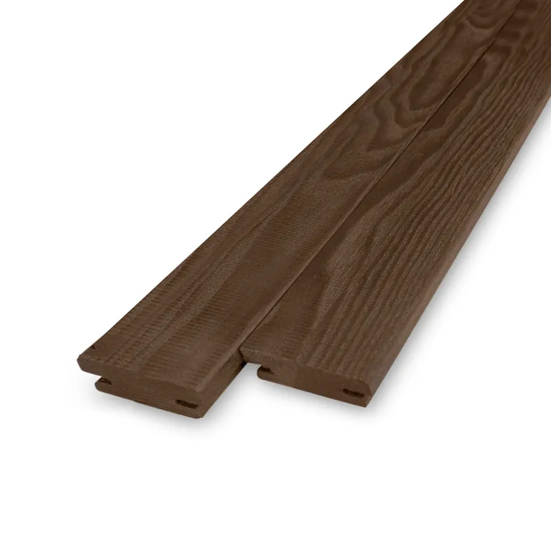 Hete Deal thermo - b-fix Thermo essen B-fix plank - 21x43 mm - geschaafd - B-fix rabat- & vlonderplank - thermisch gemodificeerd essenhout KD 8-12% - Thermo essen B–fix plank - 21x43 mm - geschaafd: 190 cm