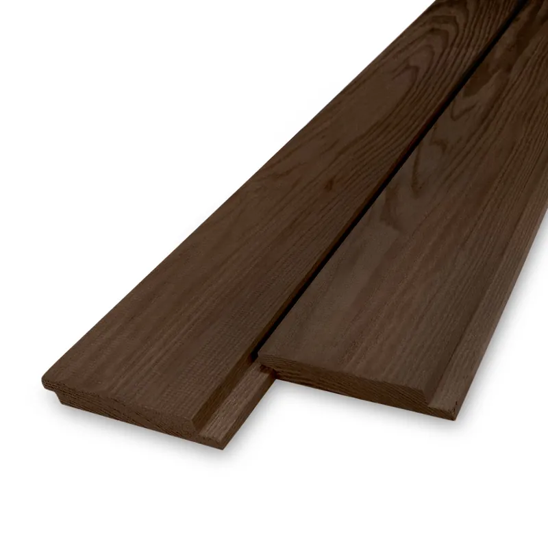 Exclusieve Aanbieding thermo - rabat Thermo essen enkel blokprofiel - 21x125 mm - geschaafd - blokprofiel - thermisch gemodificeerd essenhout KD 8-12% - Thermo essen enkel blokprofiel - 21x125 mm - geschaafd: 220 cm